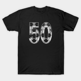 Soccer Number 50 Soccer Jersey #50 Soccer Mom Player Fan T-Shirt